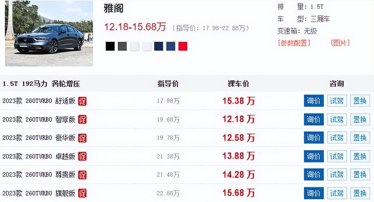 本田又降了,暴跌7.5萬,昔日神車如今12萬出頭