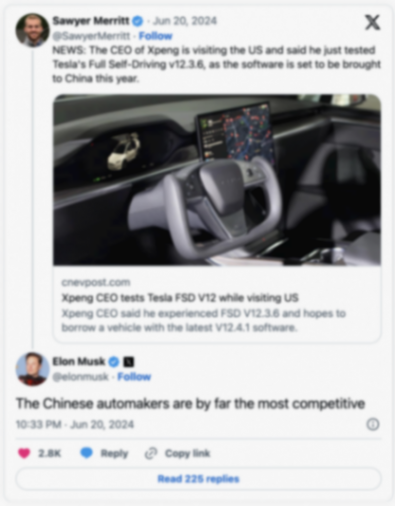 小鵬CEO何小鵬直奔美國試駕,他是這樣評價特斯拉FSD
