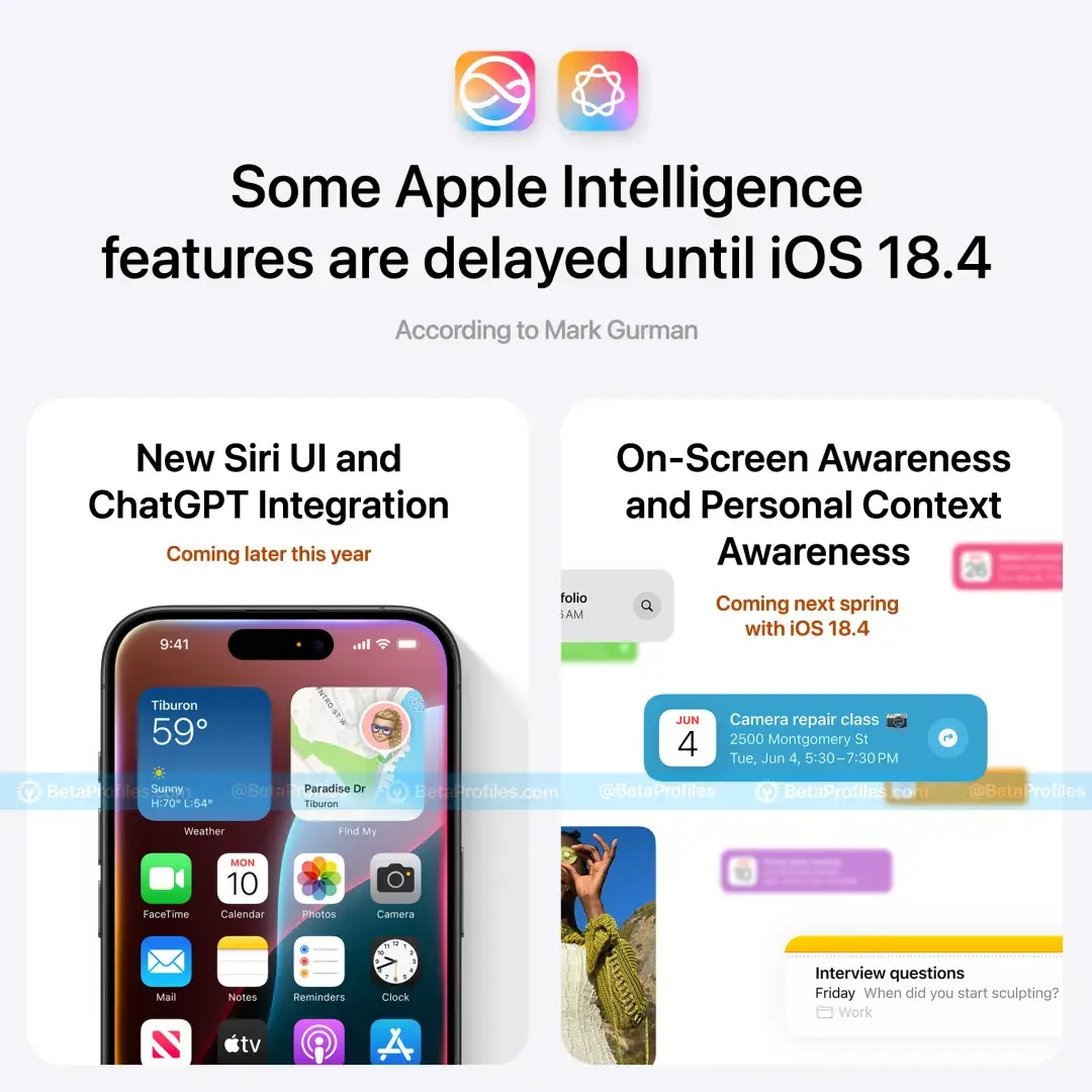 別等了,iOS 18 新 Siri 將推遲,會在明年測試