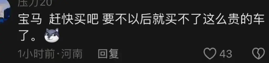 寶馬中國(guó)退出價(jià)格戰(zhàn),品牌價(jià)值勝過(guò)銷(xiāo)量?網(wǎng)友神評(píng)論揭露背后隱情