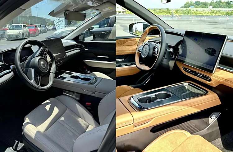 無框車門+電動尾翼,馬自達(dá)EZ-6實車現(xiàn)已到店,預(yù)計15萬元起售