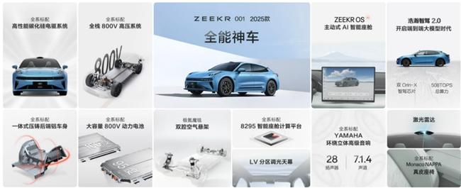 極氪發布2025款新車,新能源汽車“超速”時代已來,品質為王!