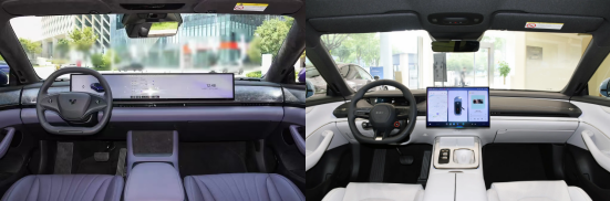 純電中大型轎車對比,極越07VS小米SU7
