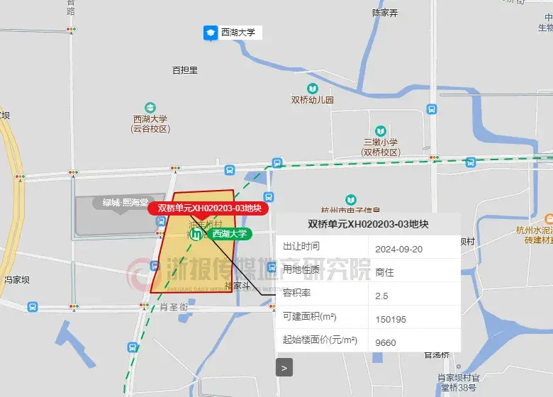 剛剛,新房限價漲至41300元/㎡的市北宅地被綠城拿下