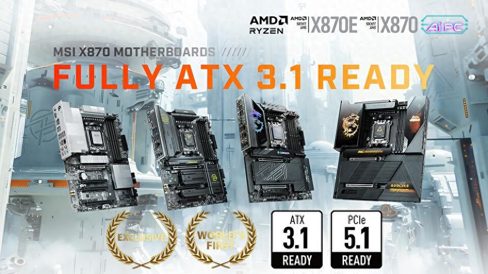 微星介紹8Pin PCIe供電設(shè)計(jì):全球首款A(yù)MD X870系列ATX 3.1 Ready主板