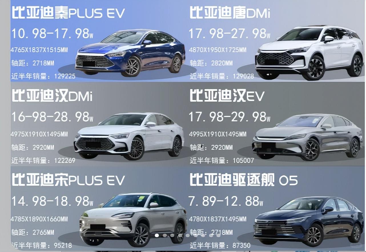 快帶大家一起了解比亞迪全系新能源車型,只要有需求,就能找到