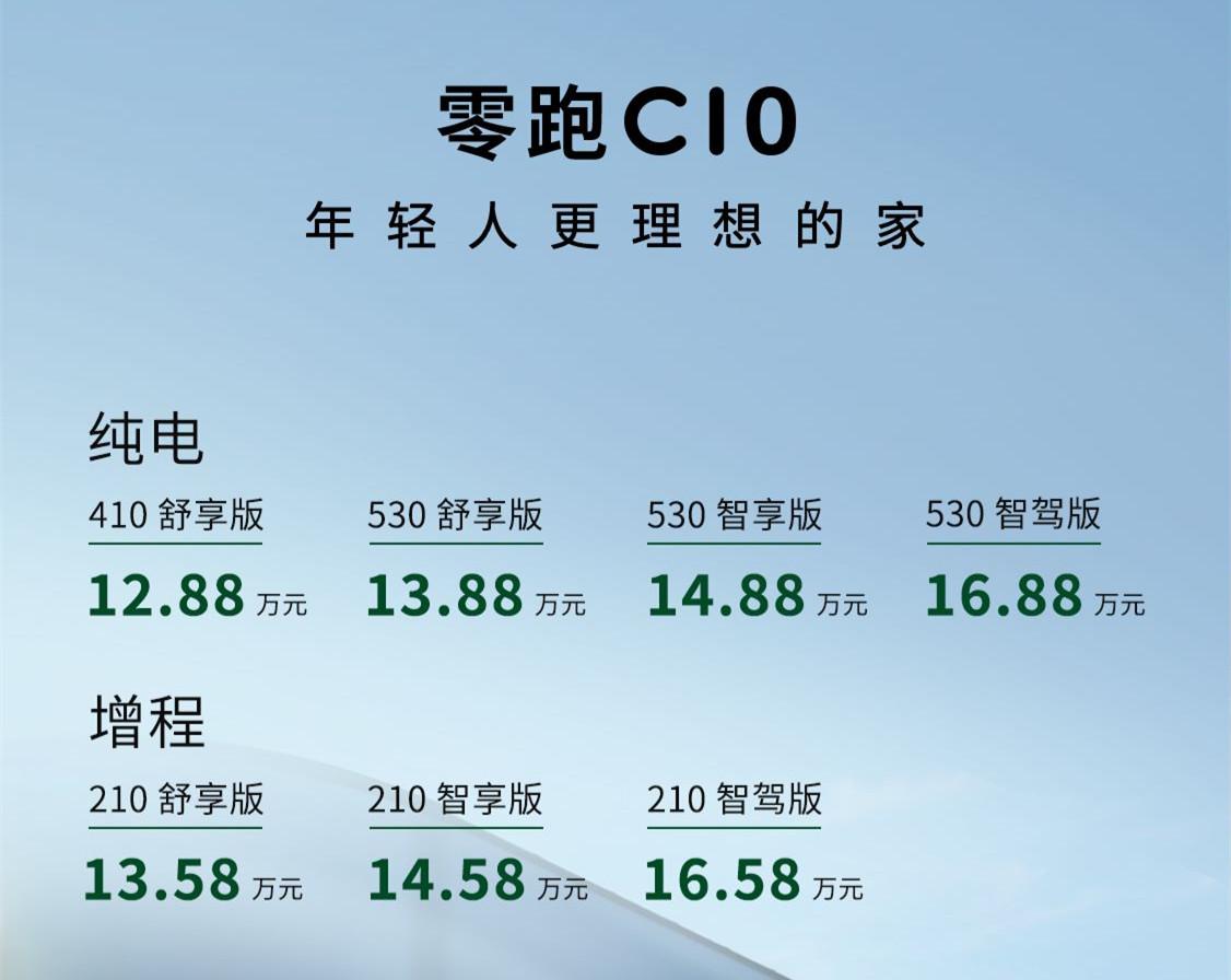 零跑C10購車手冊:提供增程和純電動力,哪款更值得買?
