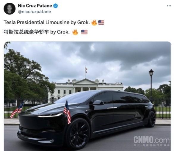 特斯拉總統豪華轎車渲染圖曝光!林肯加長版都得低頭