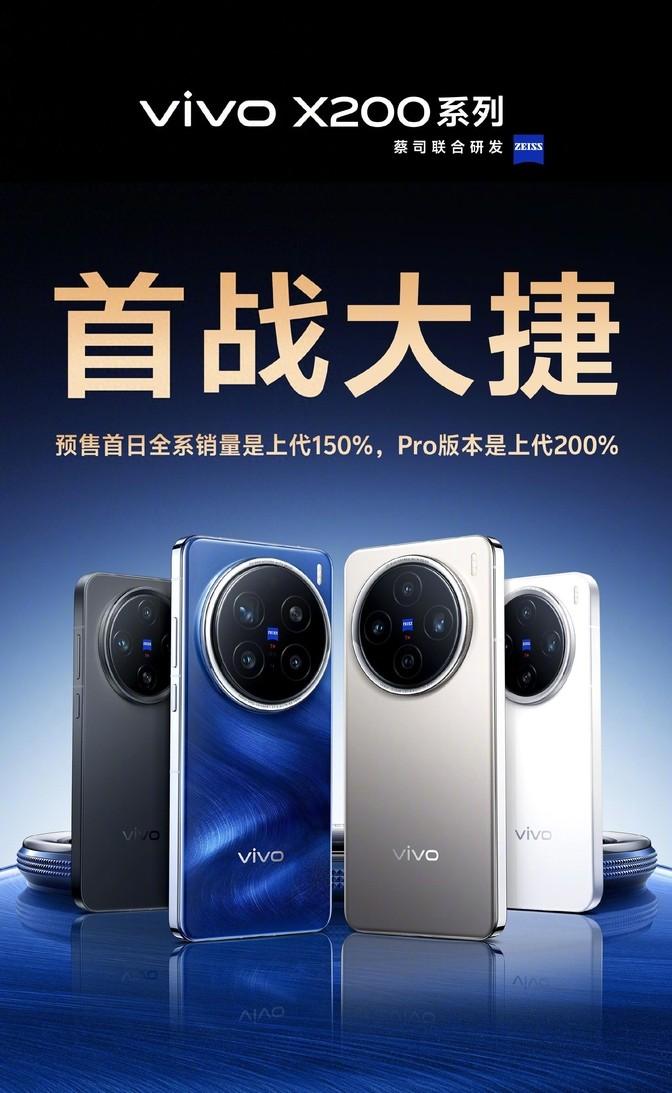 vivo X200系列推出了三款新機型