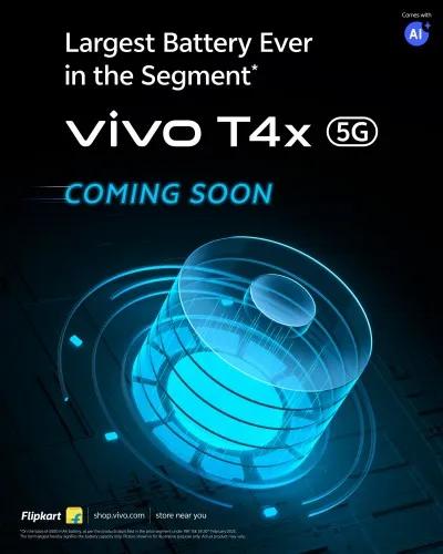 vivo T4x 5G 價格、發布日期及電池容量曝光